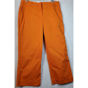 Liz Claiborne Vibrant Orange Cropped Pants